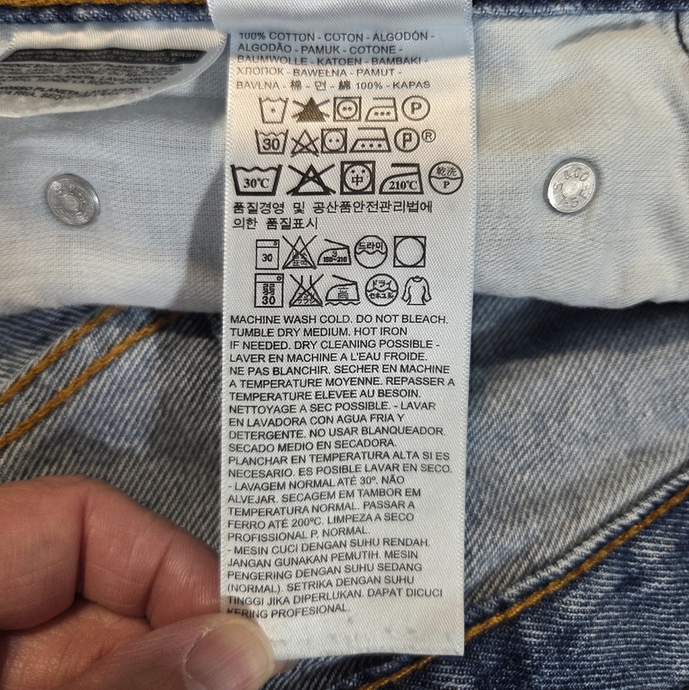 Levi Strauss 550 Men's Straight Leg Relaxed Fit Blue Jeans ~ Pre-Owned - Picture 12 of 12